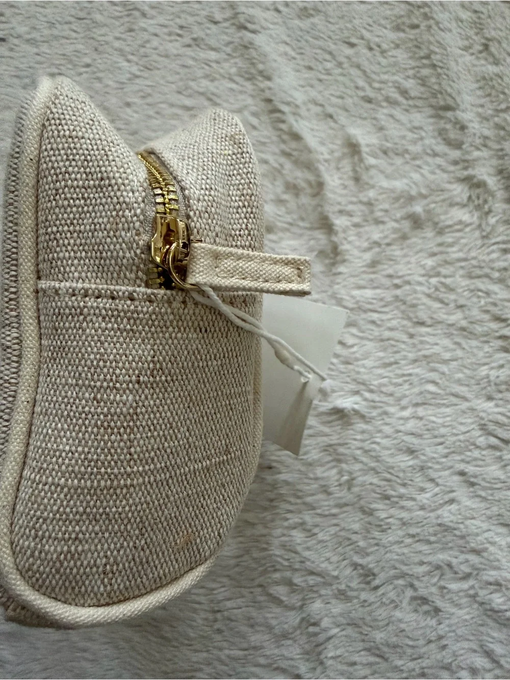 Sezane Jute Bonjour Beauty Case NWT